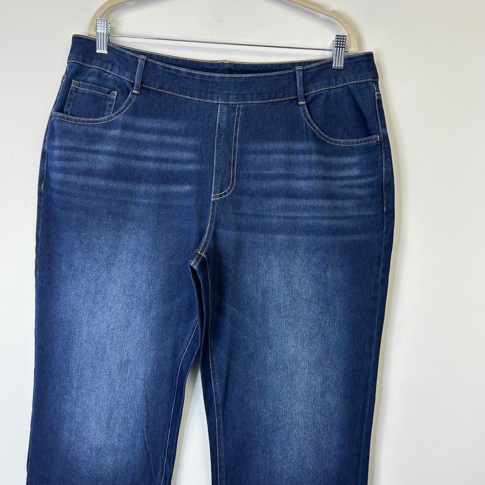 NEW Halara Flex High Waisted Pockets Straight Leg Jeans Women's Plus Size 1X - Picture 2 of 10